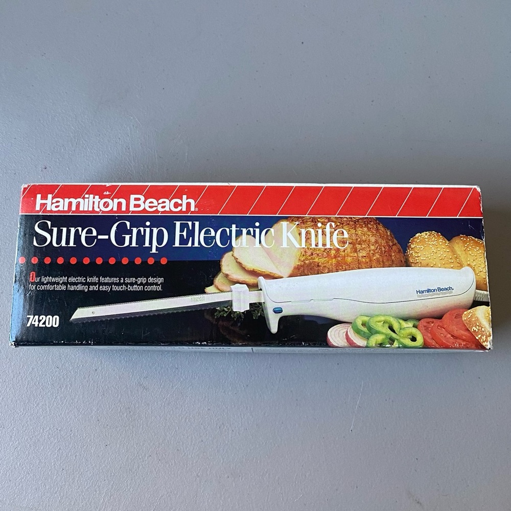 Hamilton Beach (74200) Sure-Grip  Electric Knife w/ Stainless Steel Blades